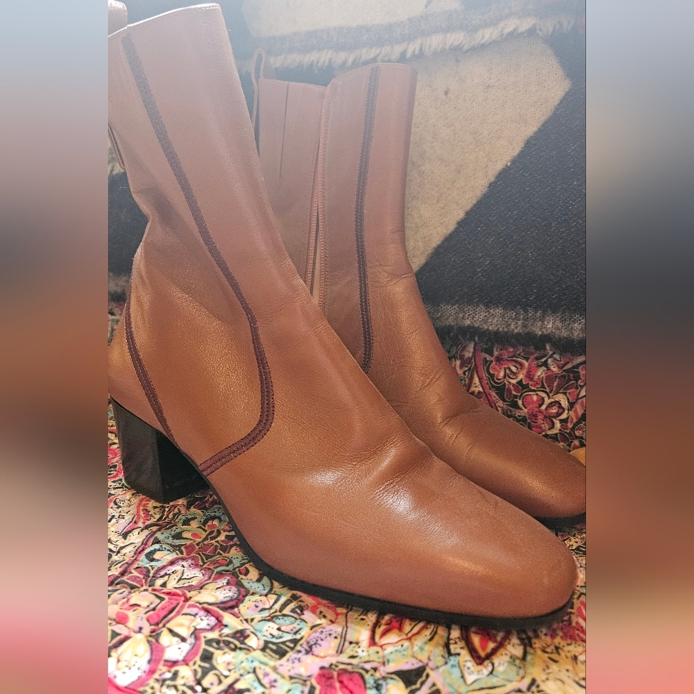 Chloe tan ankle boots size 39 excellent condition